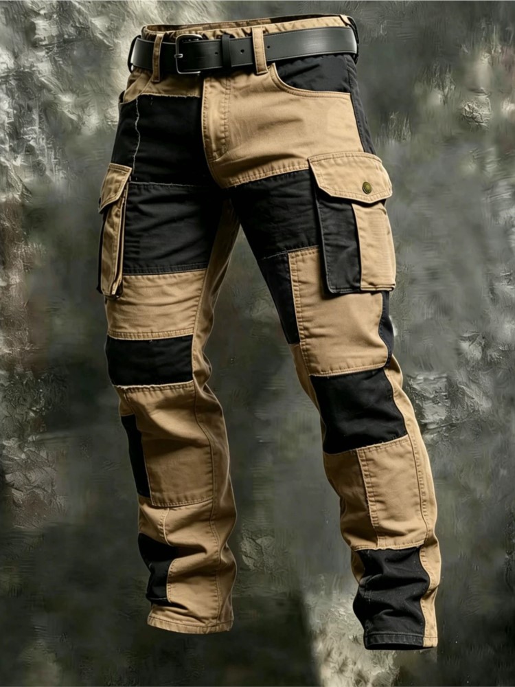 Cargo Pant Wide - Katoenen heren cargobroeken Kaki Casual heren