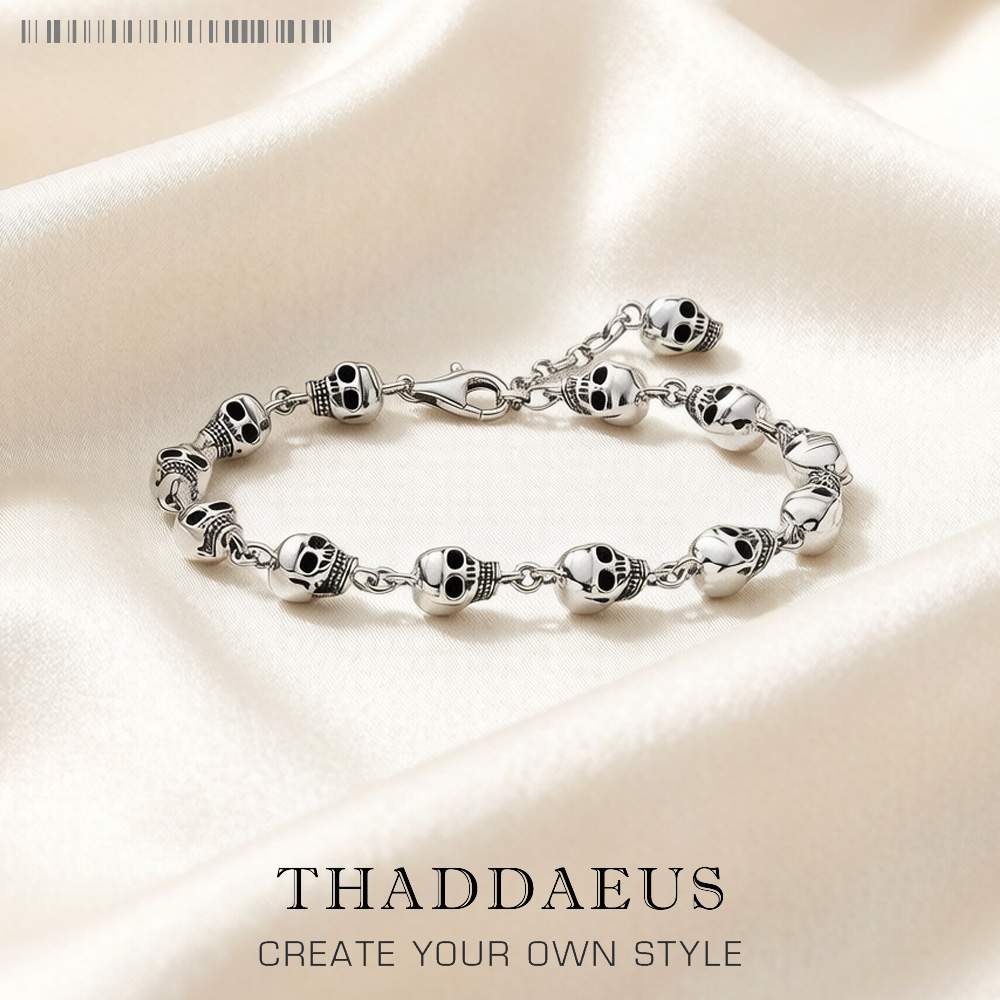 Street Fashion Europe - Schedels Link Chain Armbanden Punk 925