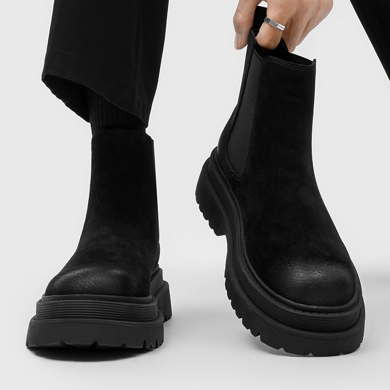Street Fashion England - Engelse stijl herenmode hoge chelsea boots