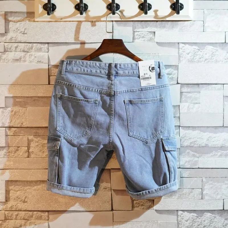 Cargo Pant Wide - Losse rechte korte jeansbroek voor mannen