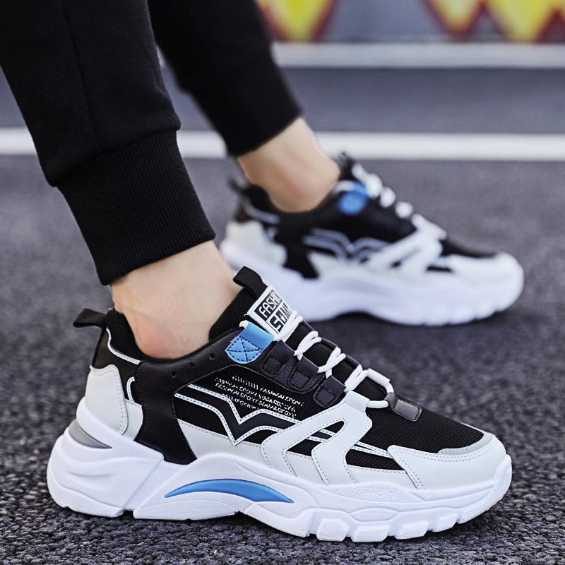 Street Fashion Online Shopping - Big Size Chunky Hoogte Man Sneakers