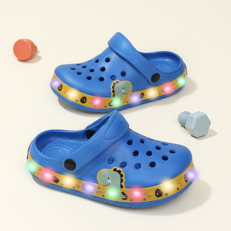 Street Fashion Boy - Zomer kindersandalen met LED-verlichting, knipperende lichtjes,