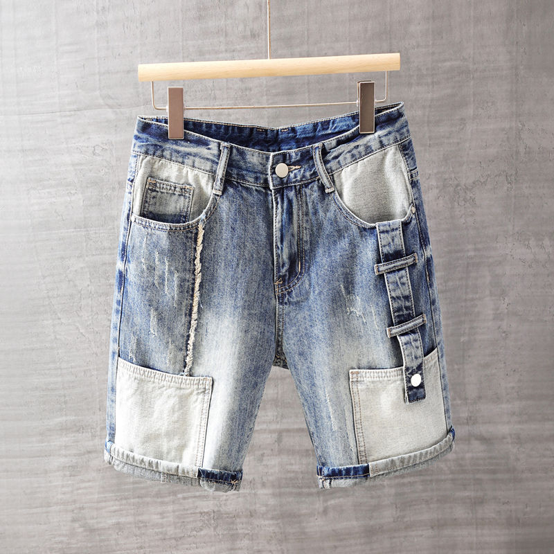 Street Fashion Jeans - Korte jeansbroek voor heren met zakken