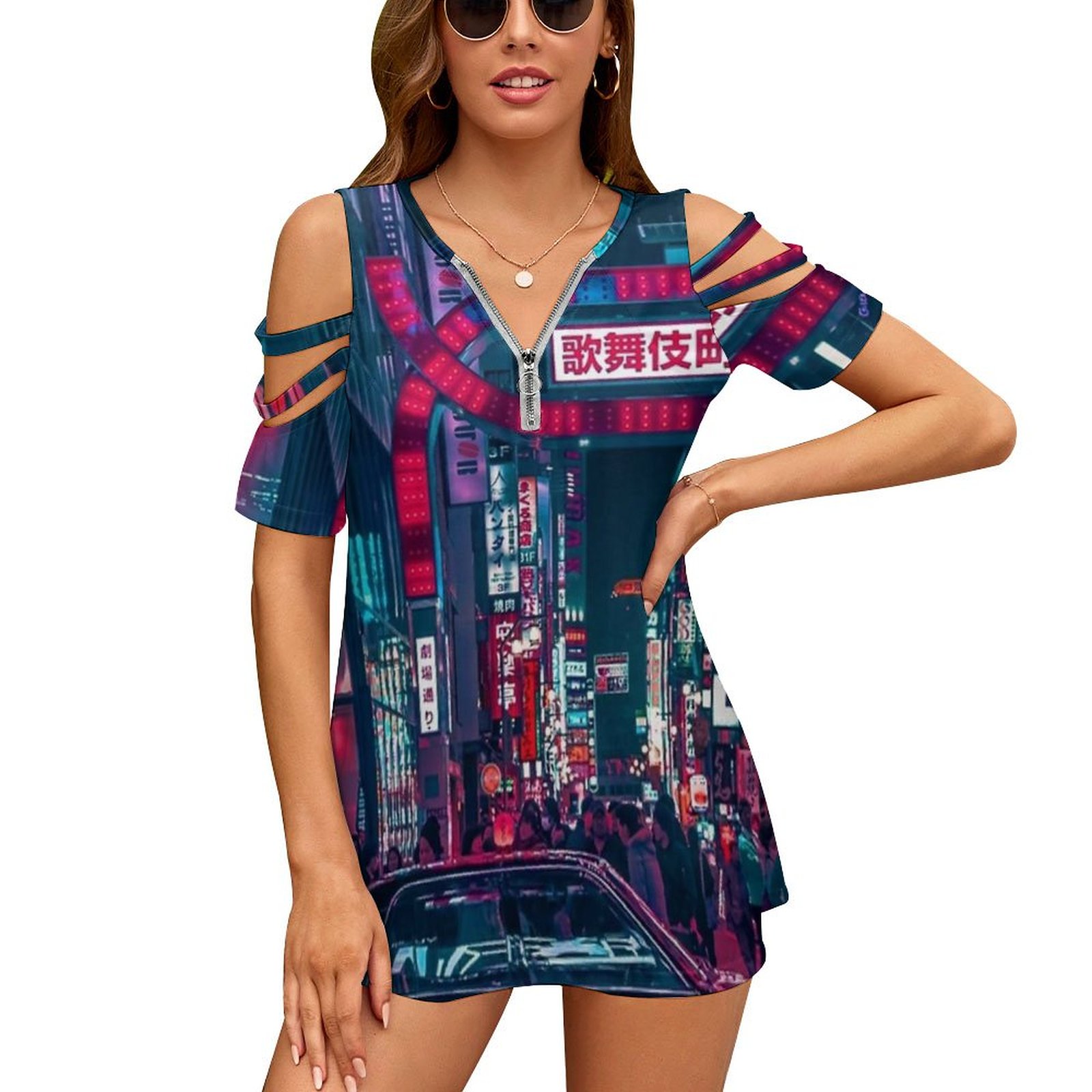Street Fashion Tokyo - Tokyo Street Dames T-shirt Nieuwe Mode