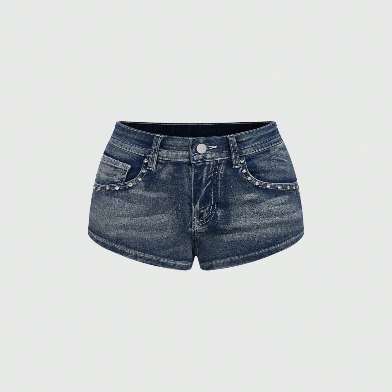 Zomer denim shorts met strassb - Street Fashion Jeans recensie en prijs