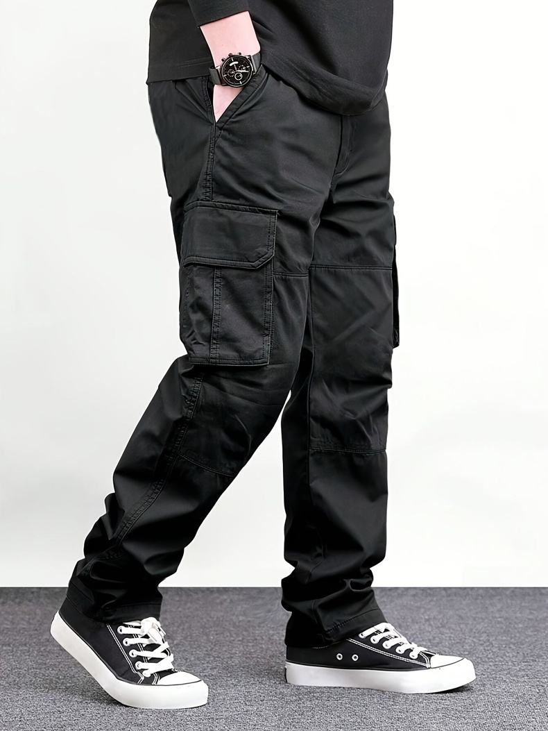 Heren zwarte multi-pocket carg - Cargo Pant Wide recensie en prijs