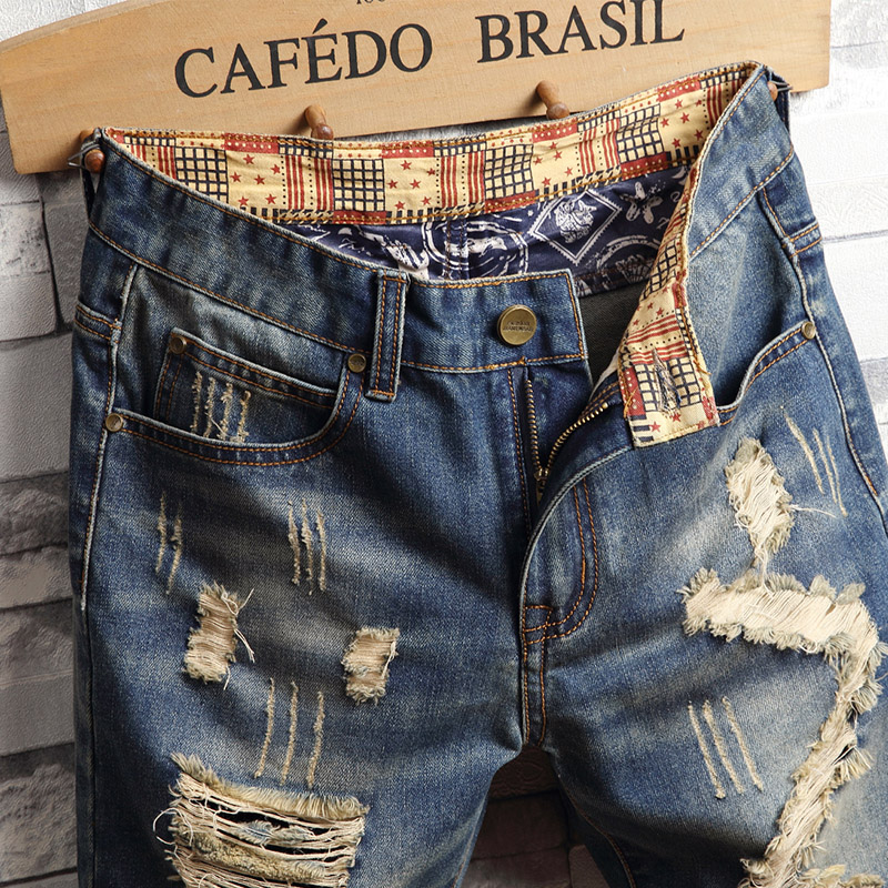 Gescheurde hiphop-denimshorts  - Street Fashion Jeans recensie en prijs