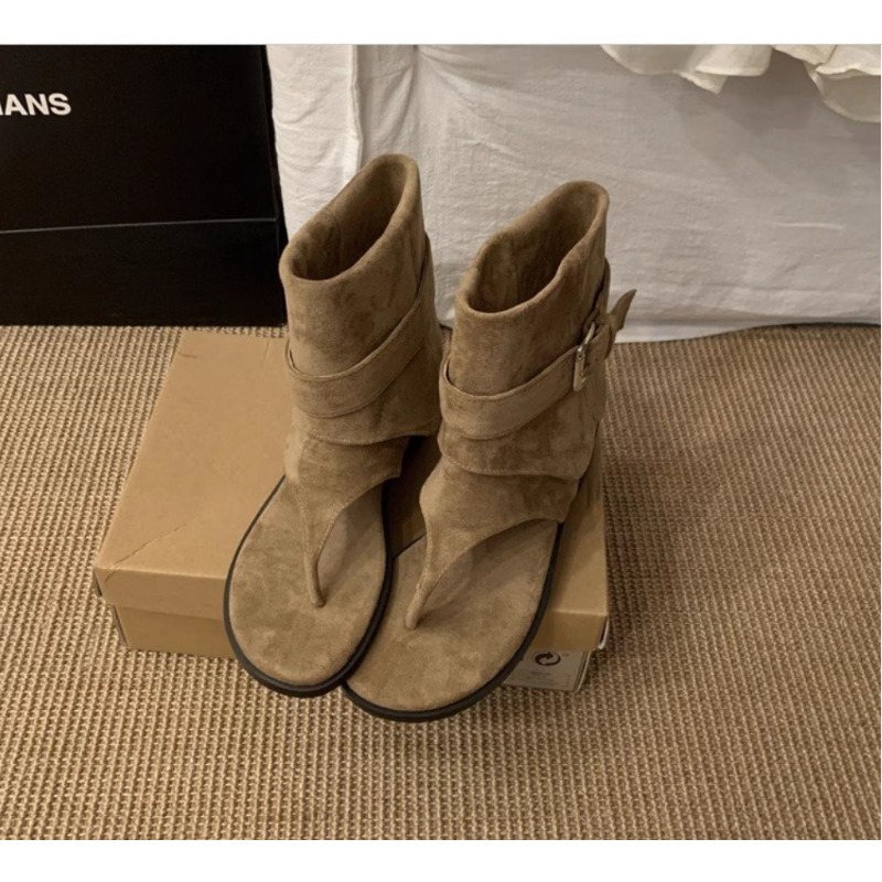2025 Lente Clip Toe Flats Sand - Street Fashion Rome recensie en prijs