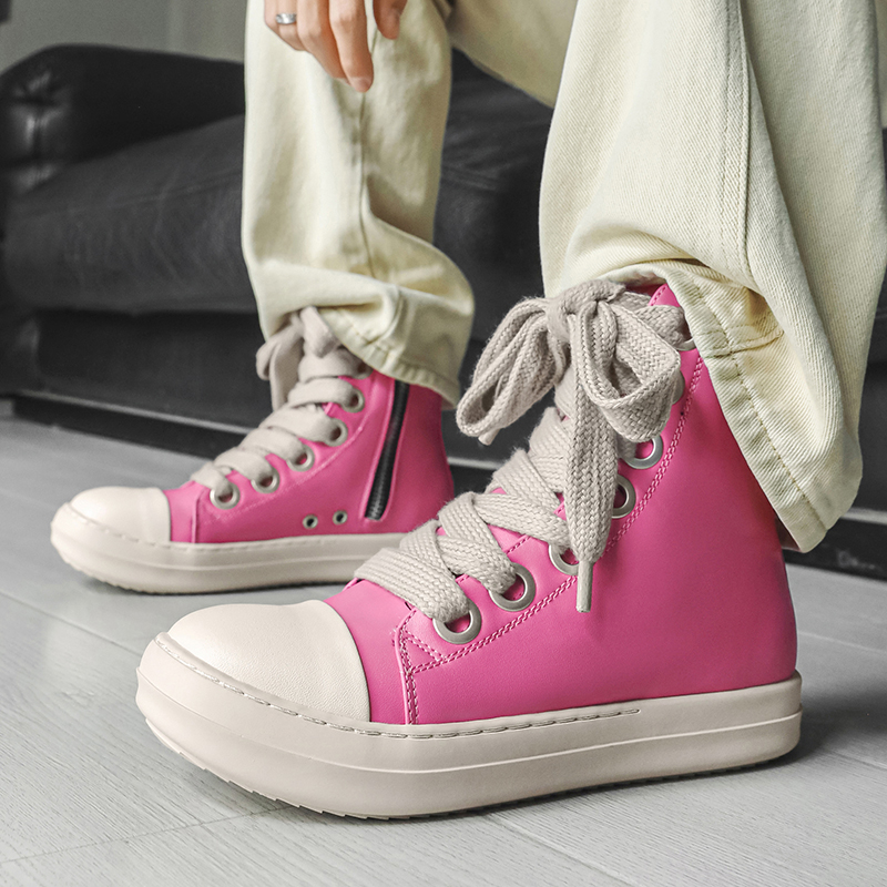 Originele Roze Mannen Hoge Sne - Street Fashion Rome recensie en prijs