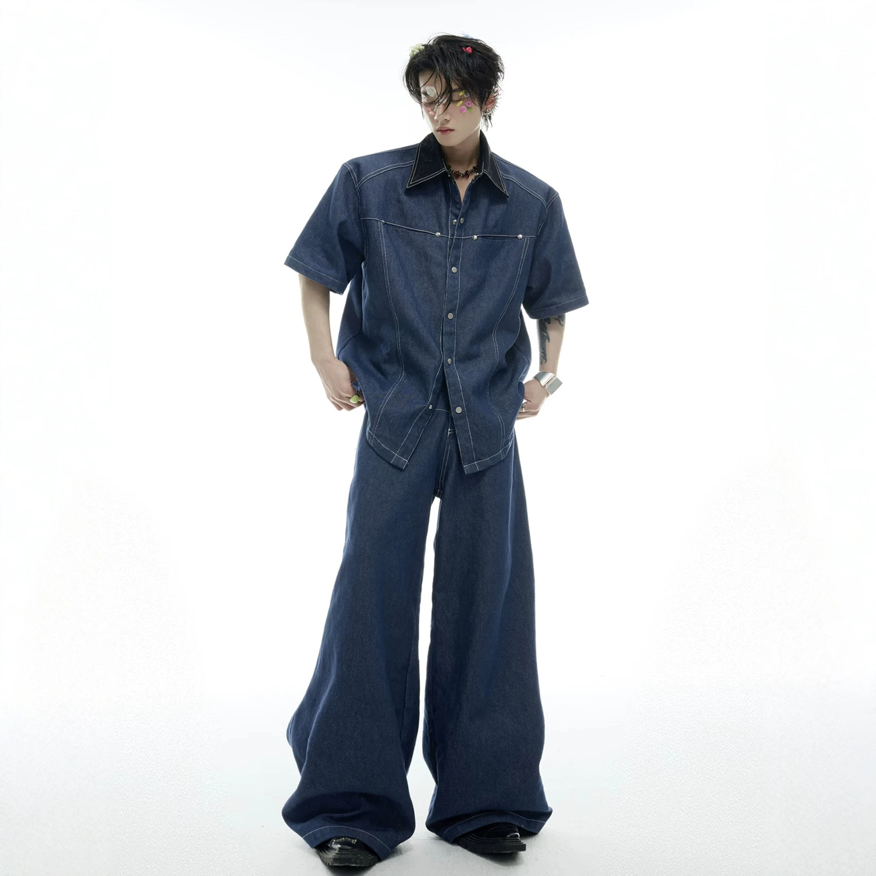 Zomer heren denim set, Amerika - Street Fashion Jeans recensie en prijs