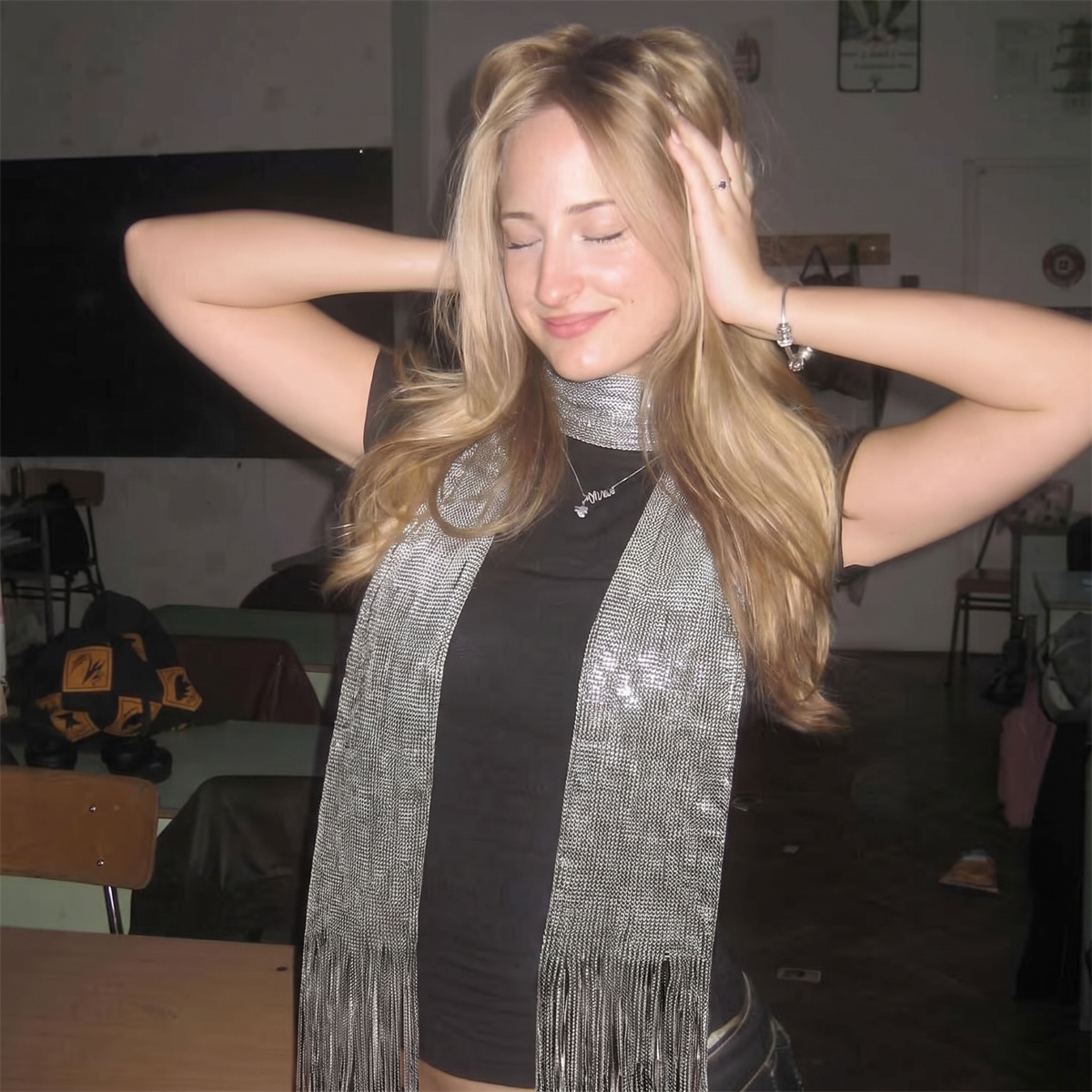 Y2K Sparkly Thread Solid Tasse - Fashion Street Night recensie en prijs