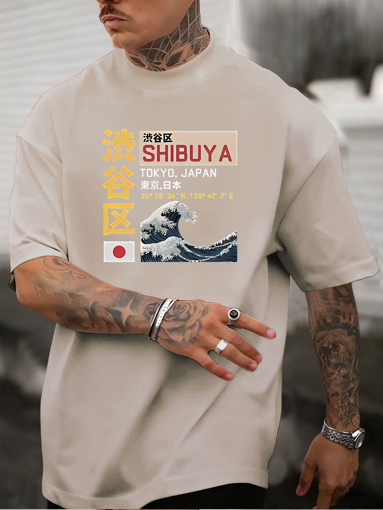 Nieuw heren T-shirt met Tokyo  - Street Fashion Tokyo recensie en prijs