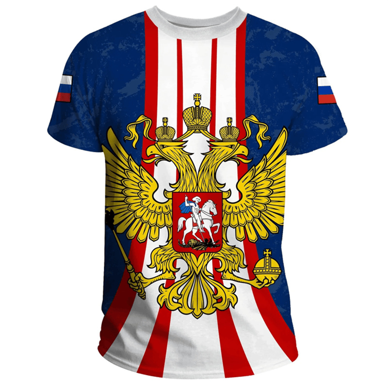 Fashion Russia Flag Badge T-sh - Street Fashion Russia recensie en prijs