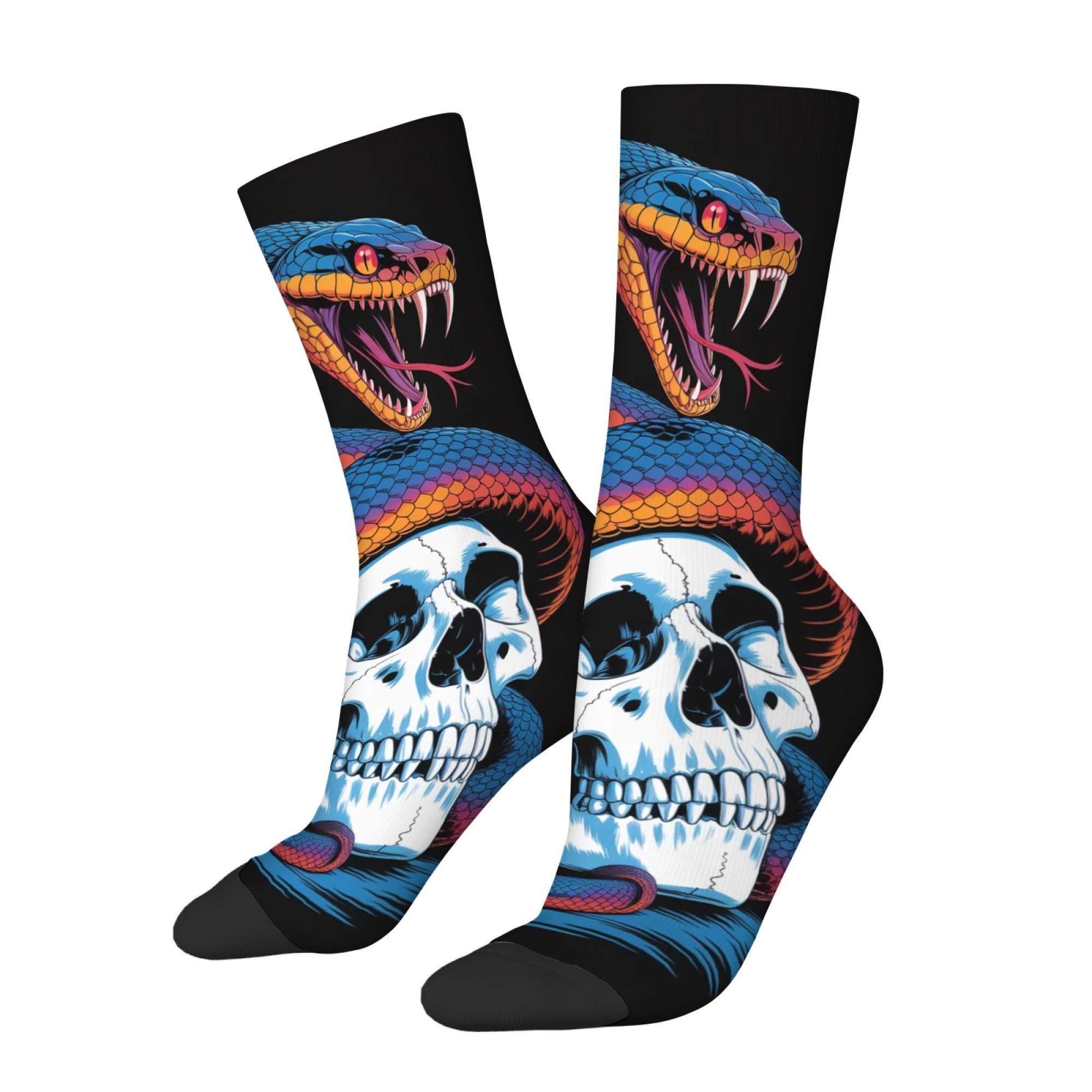 Skull Cobra Retro Comic Sokken - Street Fashion Style Youtube recensie en prijs