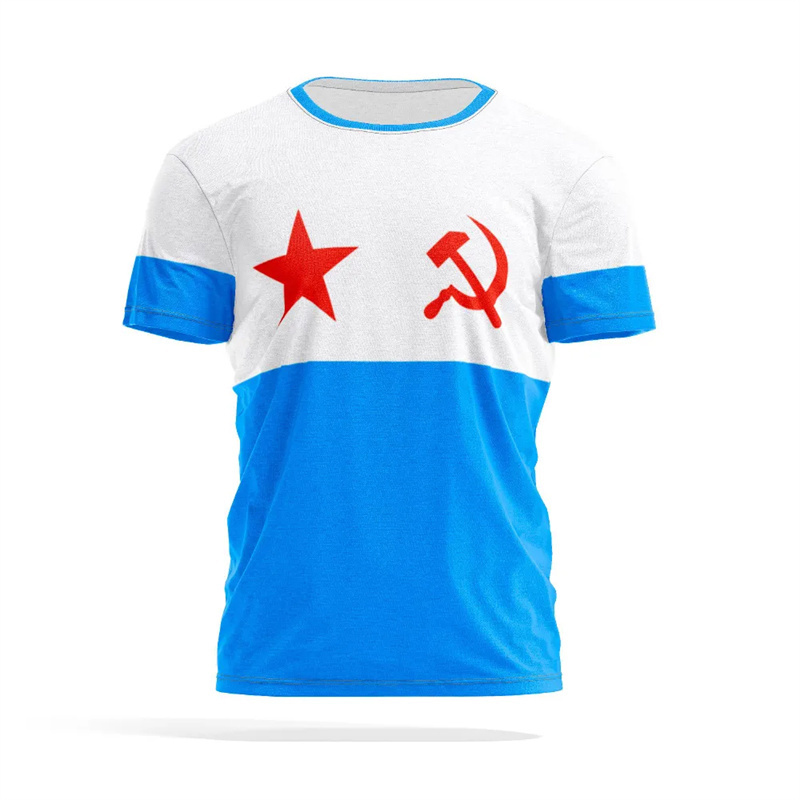 Russische Vlag 3D Print T-shir - Street Fashion Russia recensie en prijs